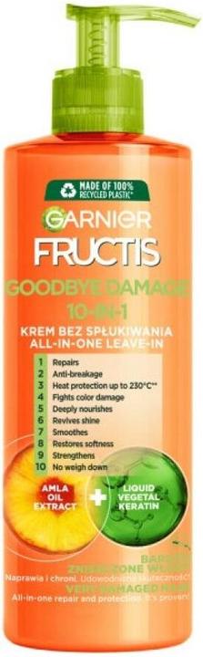 Image du produit Garnier Fructis Goodbye Damage 10In1 All-In-One Leave-In Hair Conditioner 400Ml (400 ml)