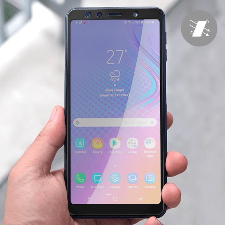 Actual product image Avizar bulletproof glass, glass protective film, protective glass (1 Piece, Samsung Galaxy A7 (2018))