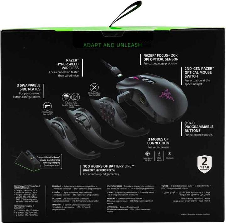 Image du produit Razer Naga Pro (Sans fil)