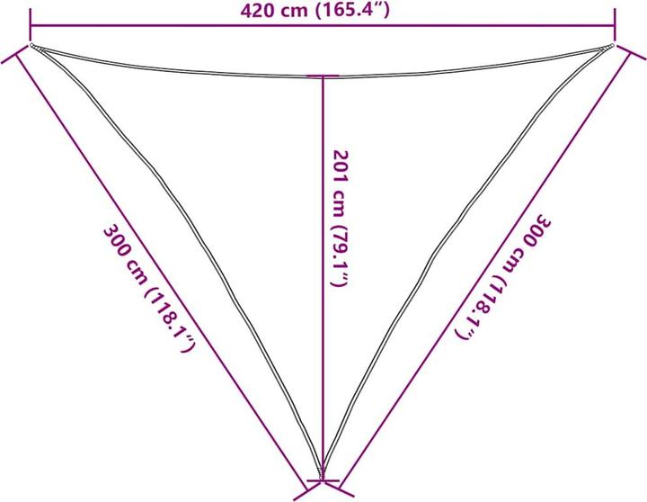 Image du produit VidaXL Voile d'ombrage (300 x 300 x 420 cm)
