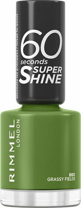 Produktbild Rimmel London Rimmel 60 Seconds Nail Polish 880 Grassy Fields Nail Colour Collection 60sec Grassy Fields (Grassy Fields 880, Gel-Effekt Nagellack)