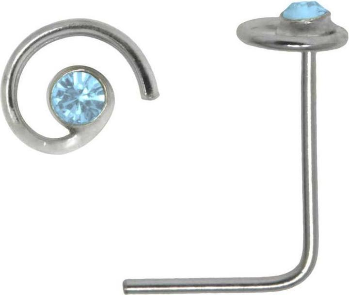 Bijouteria Nasenpiercing (Kristall, Silber 925)