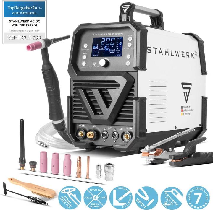 Produktbild Stahlwerk Schweissgerät AC/DC WIG 200 ST Digital Kombischweissgerät 200 A