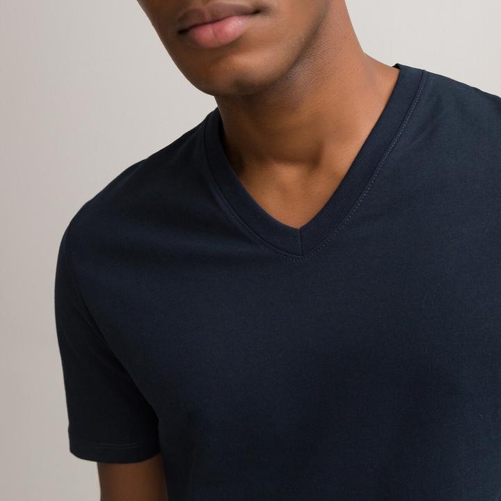 Image du produit La Redoute Collections T-Shirt mit V-Ausschnitt (M)