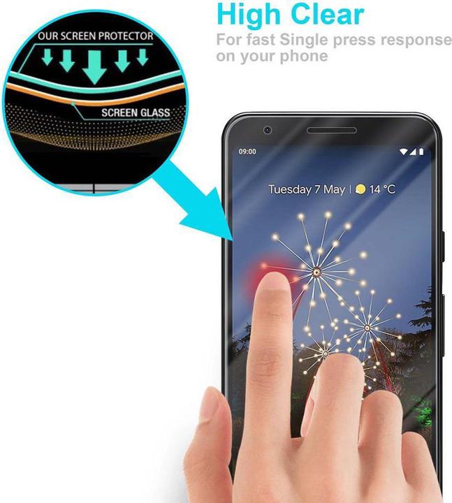 Image du produit Cadorabo Verre de protection d'écran pour Google PIXEL 3A XL (1 pièce(s), Google Pixel 3a XL)