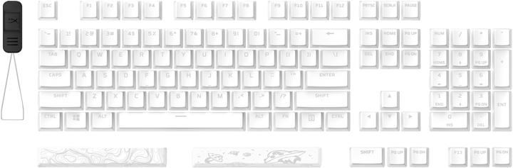 HyperX Pudding Keycaps 2 - Full Key Set - PBT - White (US Layout)