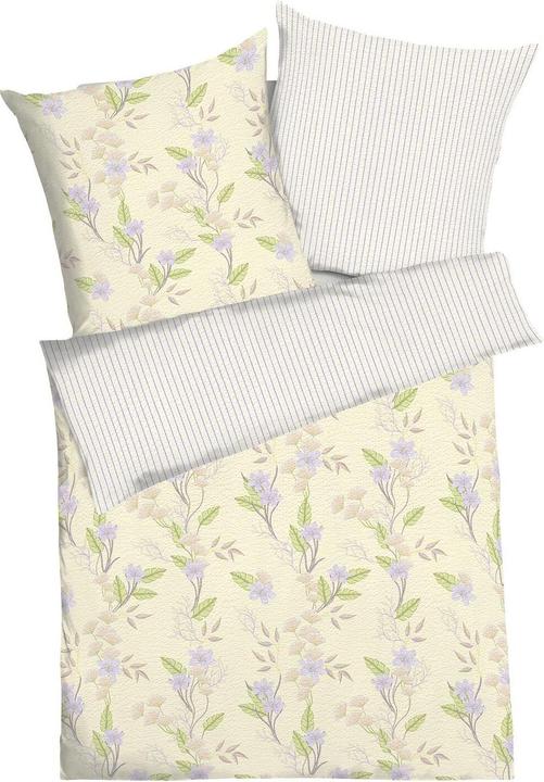 Actual product image Kaeppel Seersucker bed linen Sadira yellow (Bedding set, 155x220 cm + 80x80 cm)