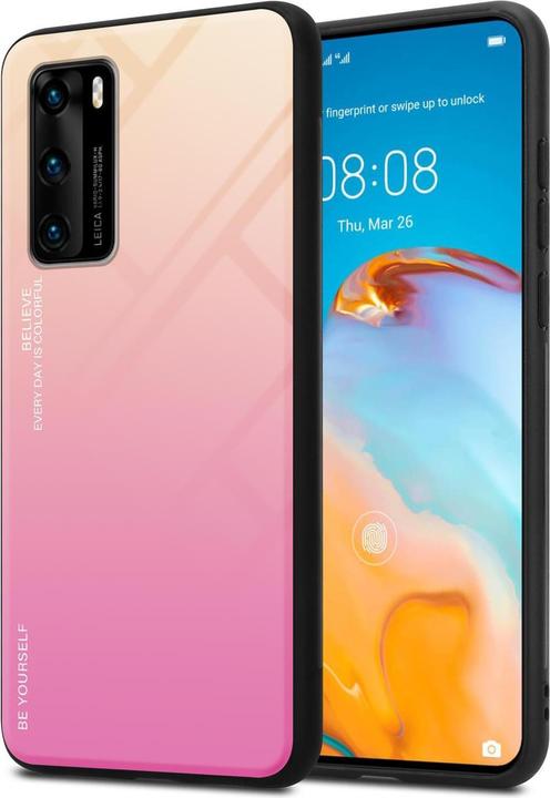 Actual product image Cadorabo TPU 2 colors glass cover (Huawei P40)