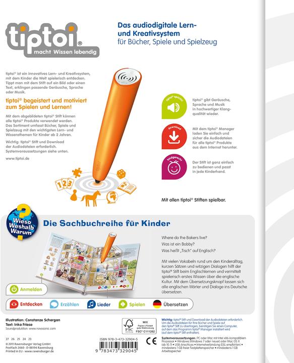 Produktbild tiptoi Wir lernen Englisch (Deutsch, Inka Friese)