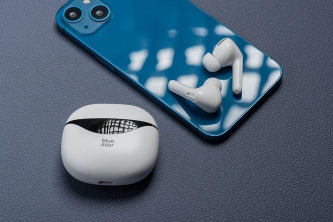 Immagine prodotto Wired headphones Blue Star BLUE STAR wireless earphones bluetooth TWS T60 white (4.50 h, Senza fili)