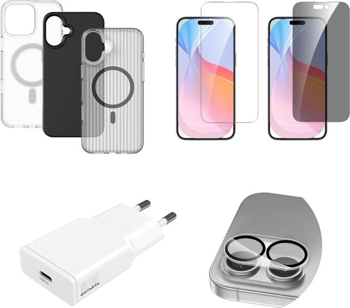 Actual product image 4smarts 7 in 1 Value Set (1 Piece, Apple iPhone 16)