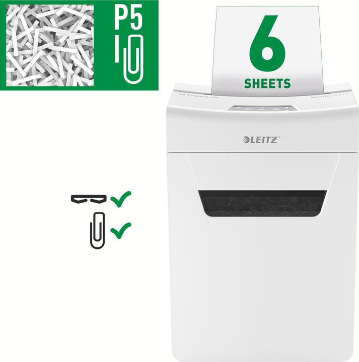 Actual product image Leitz IQ 6M PROTECT PREMIUM - Document shredder (Particle cut)