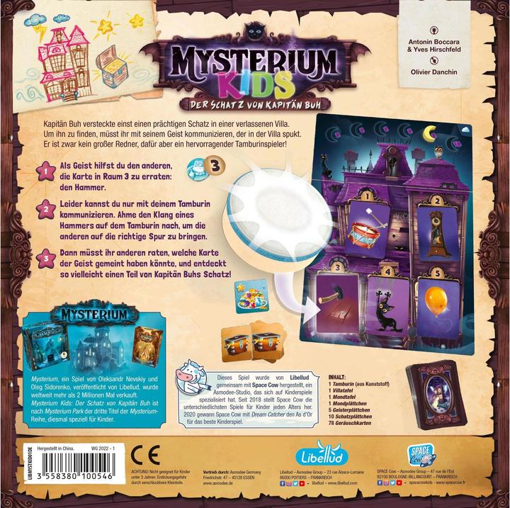 Image du produit Libellud LIBD0018 - Mysterium Kids : Le trésor du capitaine Bouh, dès 6 ans (édition FR) (Allemand)