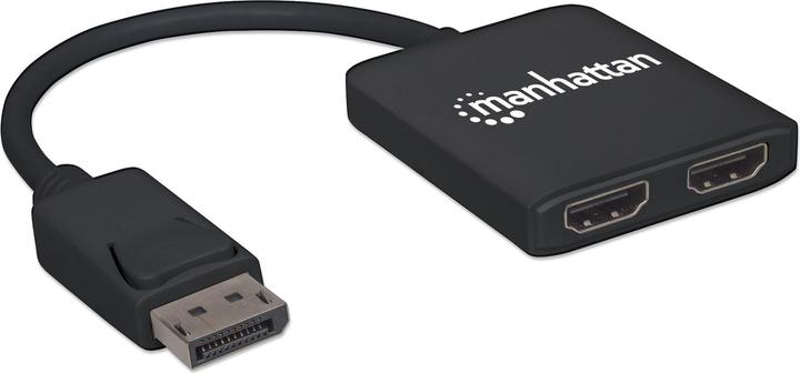Produktbild Manhattan DisplayPort auf 2-Port HDMI-Splitter-Hub mit MST
