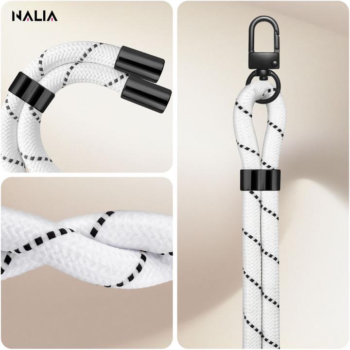 Produktbild Nalia HoldMe Lanyard Handykette - Universal Trageband für Smartphones - Verstellbar, Soft & Elastisch