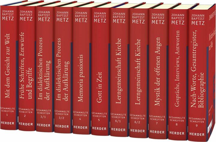 Actual product image Johann Baptist Metz Gesammelte Schriften (German, Johann Baptist Metz, 2020)