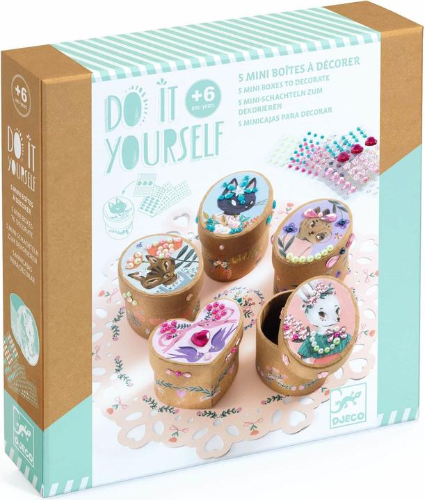 Produktbild Djeco DIY – 5 mini Schachteln zum dekorieren