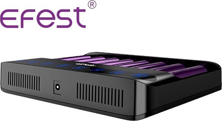 Image du produit Efest Chargeur Lush Q8 pour batteries Lithium Ion (Chargeurs sans batterie)