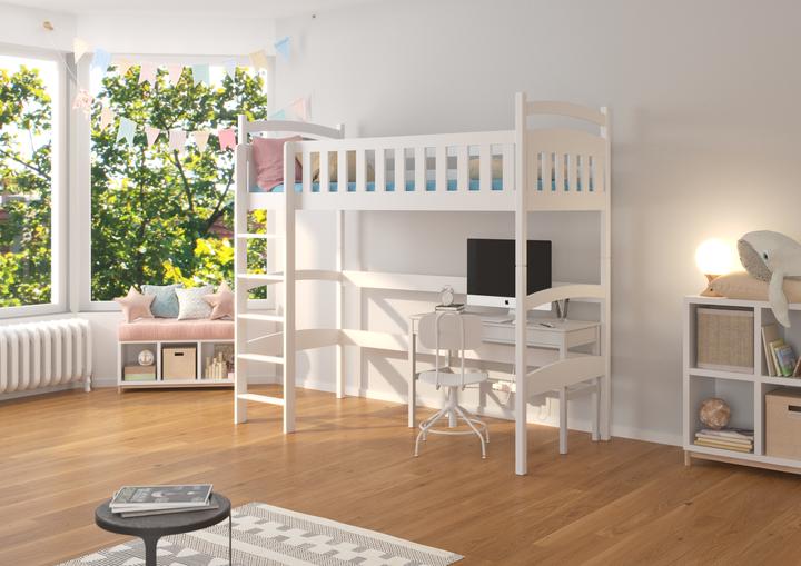 Immagine prodotto ADRK Furniture Letto a castello a soppalco con materasso MIAGO 180x80 (180 x 80 cm)