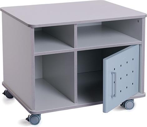 Rocada Chariot de bureau gris 3 niveaux 72,0 x 59,0 x 57,5 cm