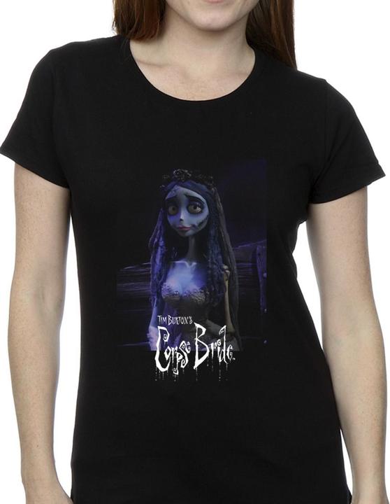 Actual product image Corpse Bride Womens/Ladies Emily Poster Cotton T-Shirt (M)