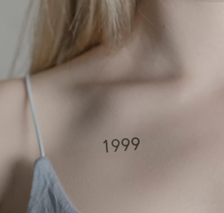 Image du produit minink Tatouage temporaire - Année de naissance 1999