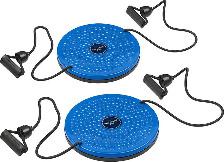 Actual product image Pearl Set of 2 Fitness Twisting Disks with Expander for Abdomen, Waist & Arms