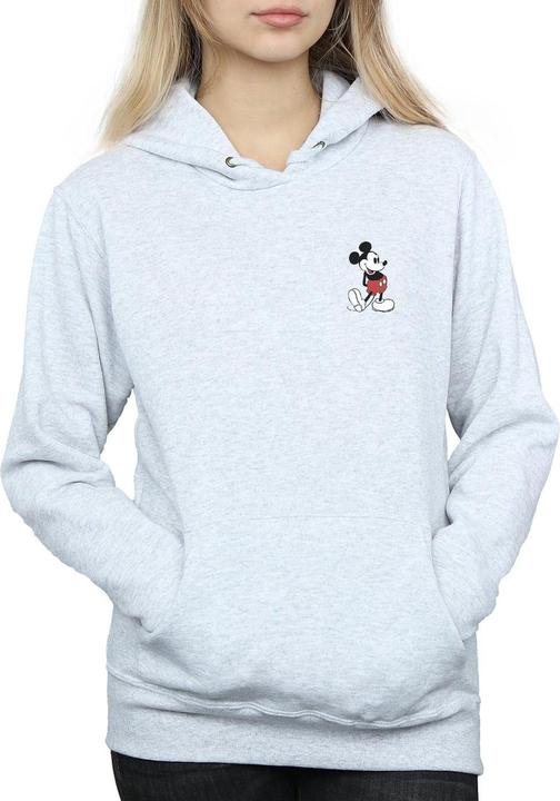 Actual product image Disney Womens/Ladies Mickey Mouse Kickin Retro Chest Hoodie (L)