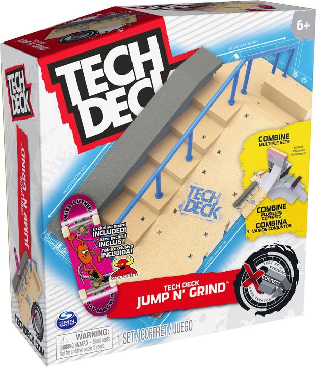 Produktbild Maki Tech Deck X-Connect Starter-Set - Jump n' Grind: Rampenset mit authentischem Fingerboard und Zubehör