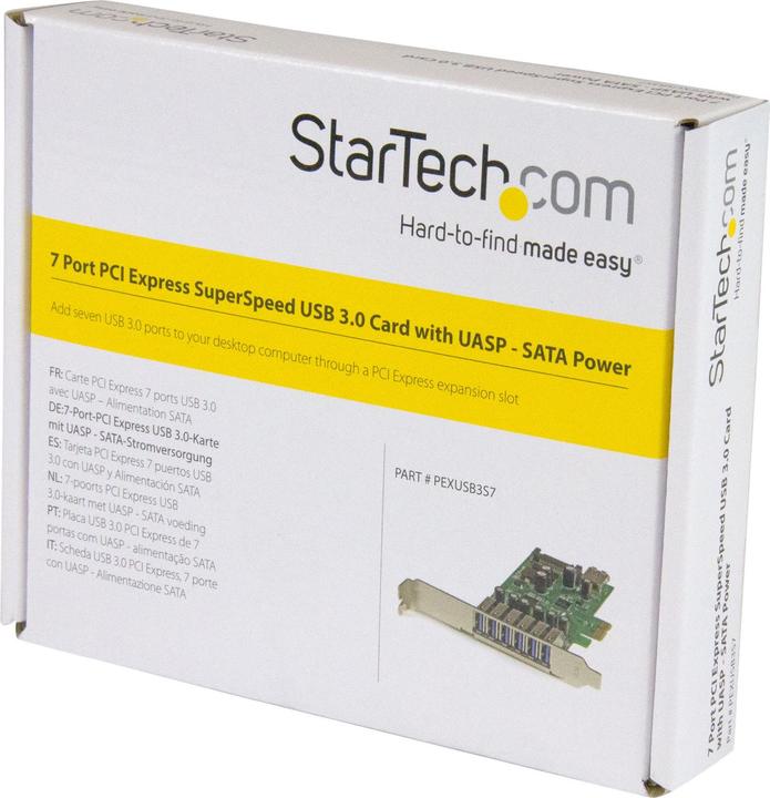 Image du produit StarTech Carte PCIe 7 ports SuperSpeed USB 3.0