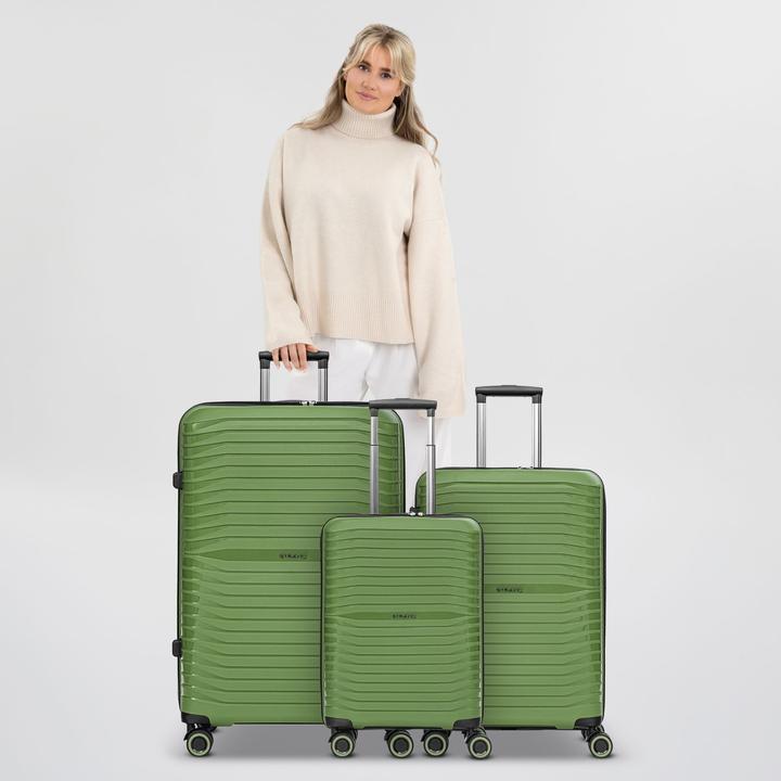 Immagine prodotto Stratic Set di valigie a 4 ruote Shine 3 pezzi (193 l, XL (da 115l))