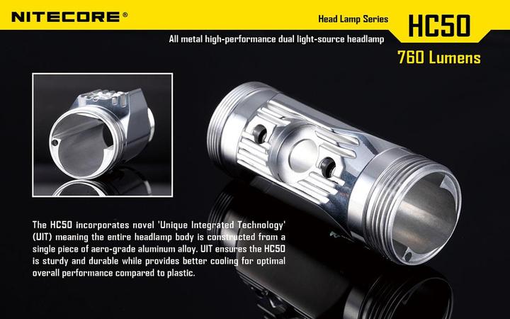 Actual product image Nitecore Hc50 (565 lm)