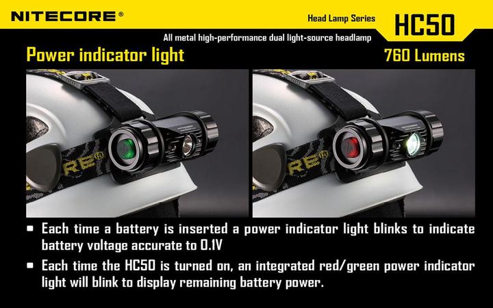 Actual product image Nitecore Hc50 (565 lm)