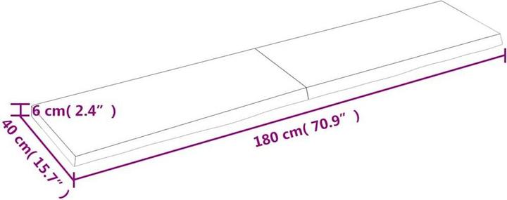 Immagine prodotto VidaXL Saba (180 x 6 x 40 cm)