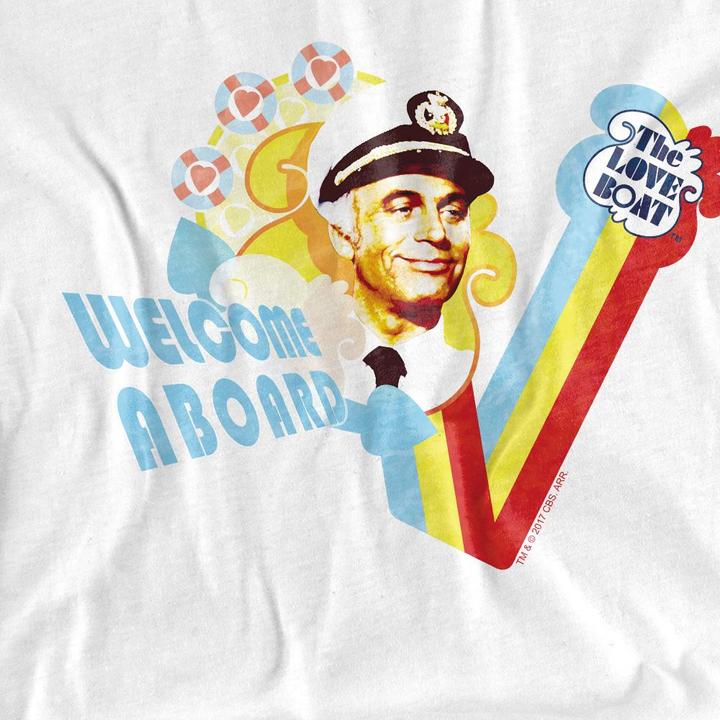 Actual product image The Love Boat Unisex Adult Welcome Aboard T-Shirt (S)