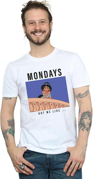 Immagine prodotto Disney Princess Jasmine Mondays Got Me Like Maglietta Uomo (XXL)