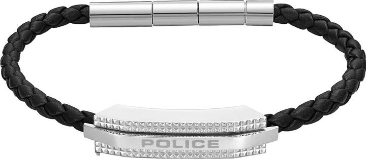 Immagine prodotto Police Bracciale Gripcord (19 cm, Cuoio, Acciaio inossidabile)