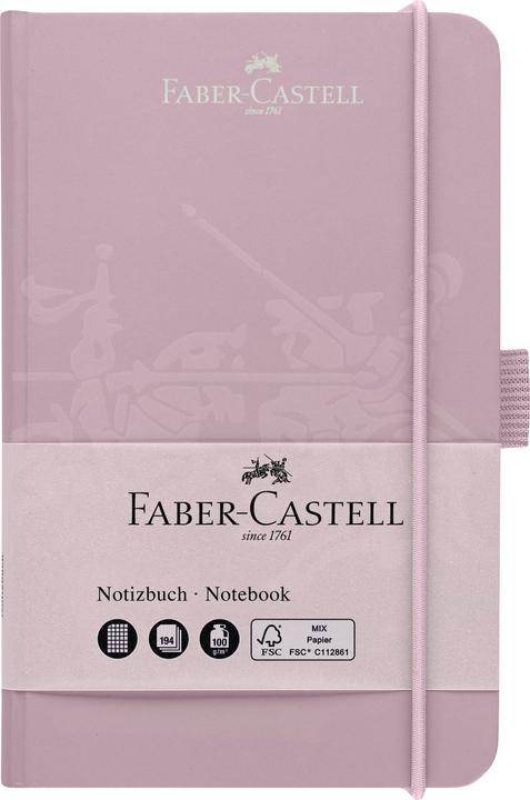 Actual product image Faber-Castell Notebook squared Rose Shadows A6 (90 x 140 mm, Checked, Hardcover)