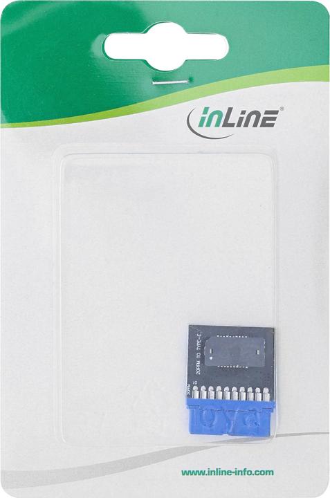 Image du produit InLine ® Adaptateur interne USB 3.0 vers USB 3.1 en façade Key-B