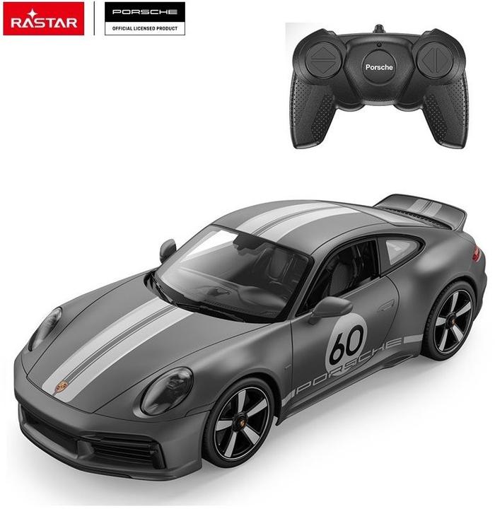 Actual product image Rastar R/C 1:16 Porsche 911 Sport Classic Grey (94900)