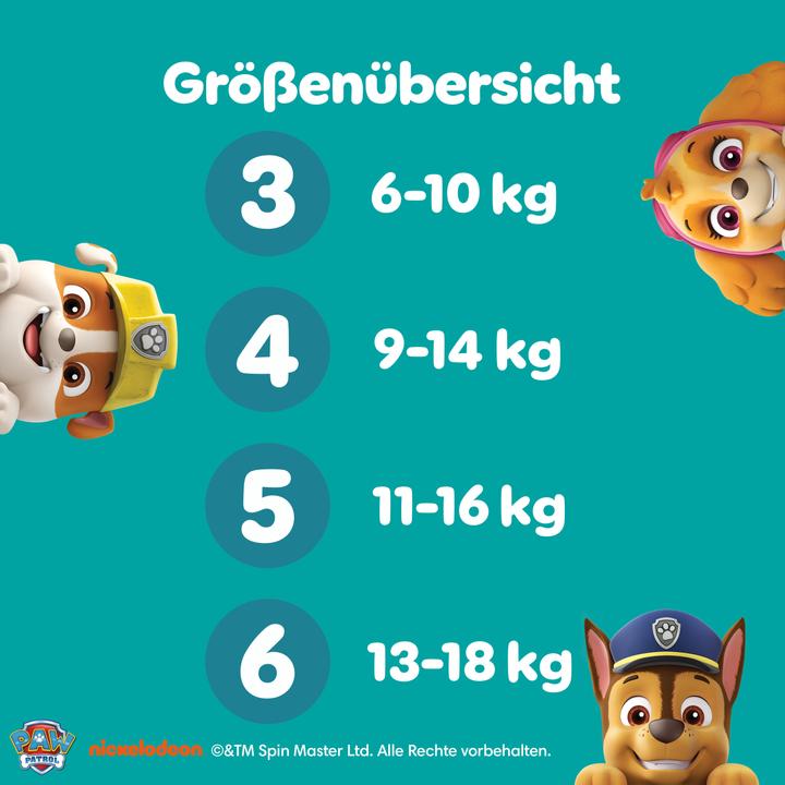 Image du produit Pampers Baby-Dry Paw Patrol édition limitée (Taille 6, Pack mensuel, 164 pièce(s))