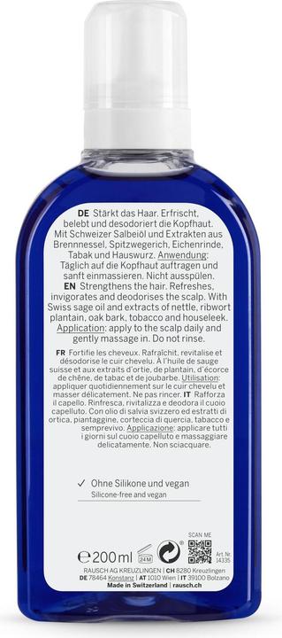 Image du produit Rausch Tonique cuir chevelu argenté à la sauge 200 ml (200 ml)