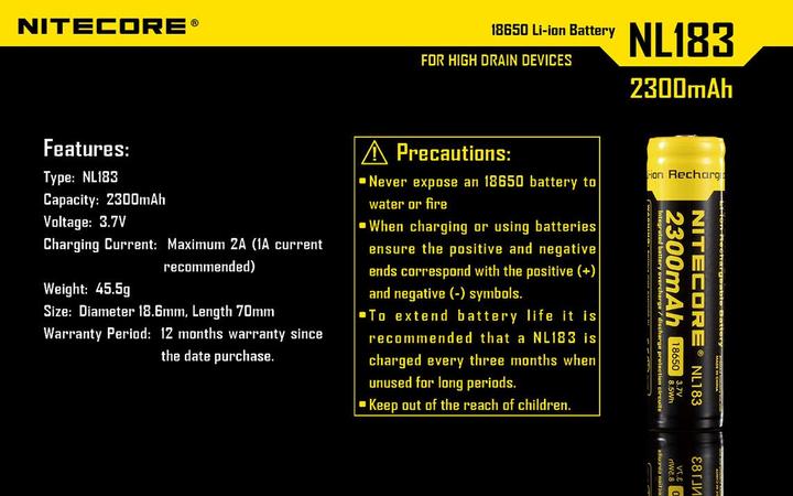 Produktbild Nitecore Nl 183
