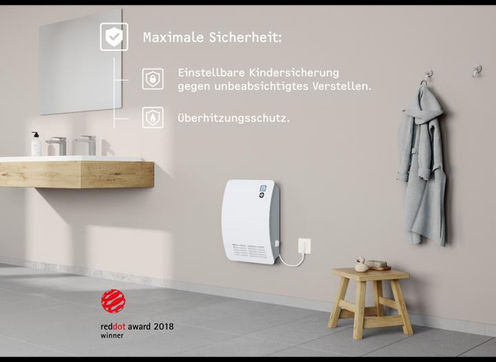 Actual product image Stiebel Eltron Rapid heater CK 20 Premium, 2kW for approx. 25 m², VDE tested, LC display, timer, silent mode (2000 W)