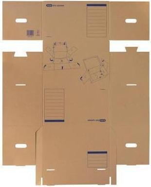Produktbild Elba Archiv-Container tric System, mit Deckel, naturbraun aus stabiler Wellpappe, mit Klappdeckel und Arc (A4)