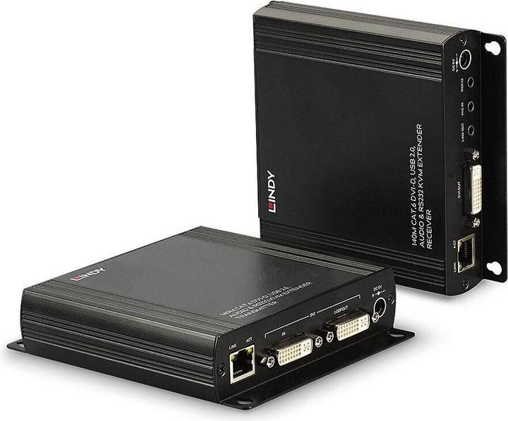Produktbild Lindy DVI-D, USB, Audio & RS232, KVM Extender