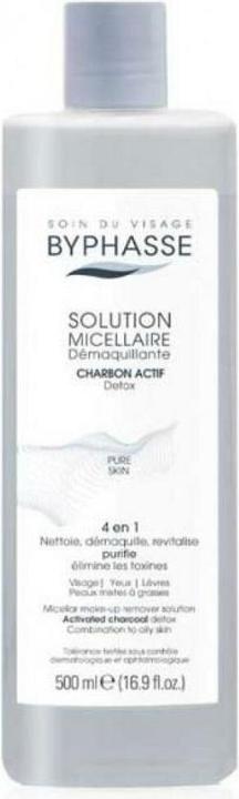 Actual product image Byphasse Solution Micellaire for Sensitive Skin DETOX 500ml (Micelle water, 500 ml)
