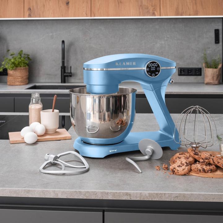 Immagine prodotto KLAMER Küchenmaschine, Knetmaschine mit 6 Liter Edelstahl Schüssel (1800 W)