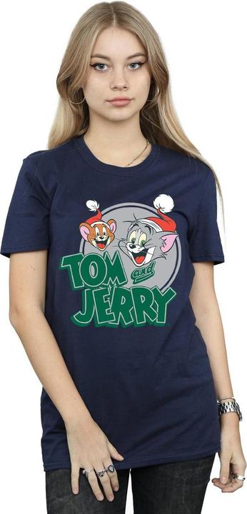 Immagine prodotto Tom & Jerry Christmas Greetings Maglietta Ampia Donna (XL)