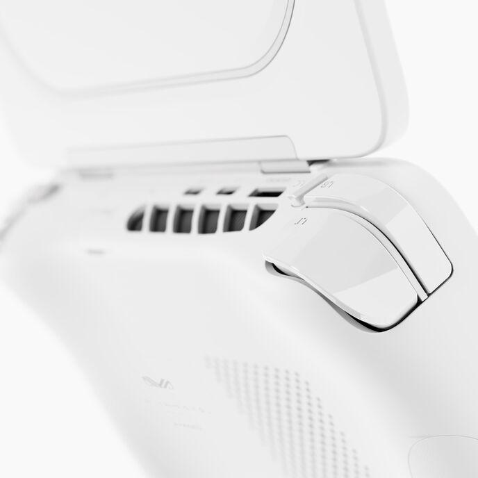 Produktbild Ayaneo Flip KB Handheld Konsole, AMD Ryzen 8840U, 16 GB LPDDR5X, 512 GB SSD - Milky White